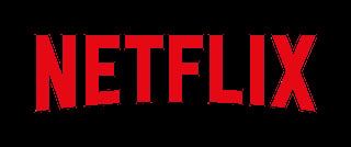 Netflix logo - red text on black background